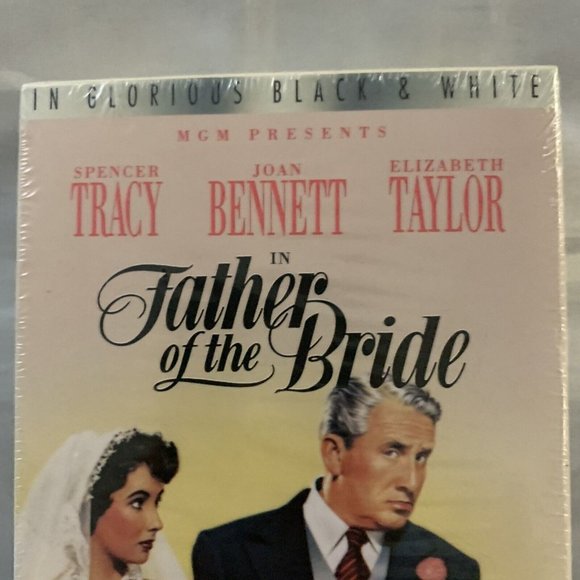 Father of the Bride VHS Tape Spencer Tracy Joan Bennett Elizabeth Taylor SEALED - Picture 2 of 12
